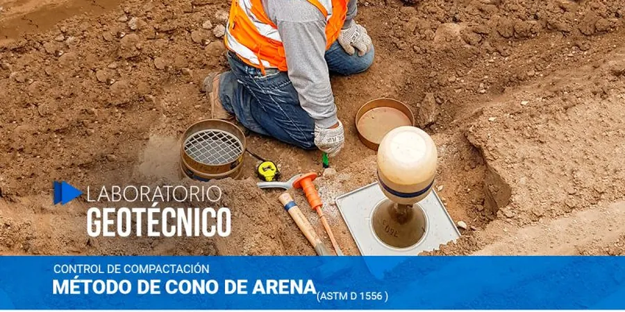 Control de Compactación con Cono de Arena en Las Condes