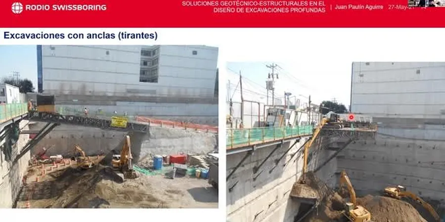 Diseño geotécnico de excavaciones profundas en Las Condes: análisis y verificación de obra